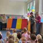 Przedstawienie teatralne Złota rybka w wykonaniu pań